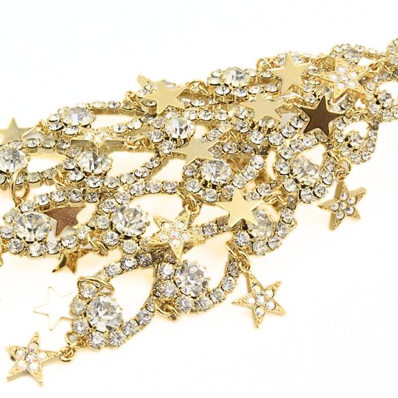 Kirks Folly Limited Edition 114/500 Rhinestones Massive 5" Dangle Brooch - Picture 3 of 9